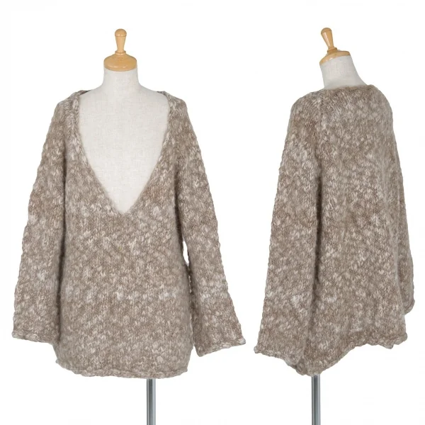 Y's Chunky Knit Sweater Brown 3 K-74320_001