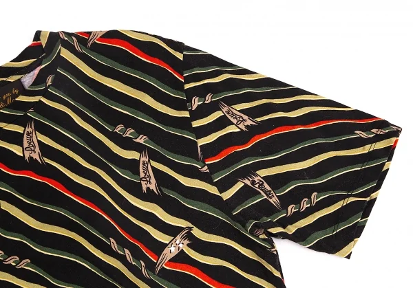 ロエベLOEWE×Paula's Ibiza  パウラズイビザプリントTシャツ 黒緑他S K-74322_004