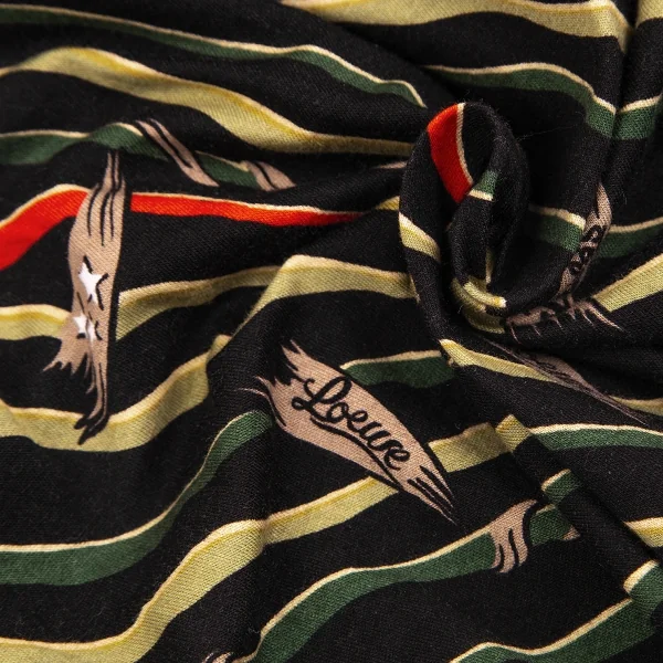 ロエベLOEWE×Paula's Ibiza  パウラズイビザプリントTシャツ 黒緑他S K-74322_008