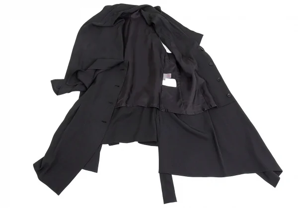 Yohji Yamamoto NOIR Silk Drape Vest K-74378_010