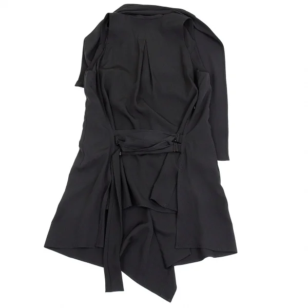 Yohji Yamamoto NOIR Silk Drape Vest K-74378_011