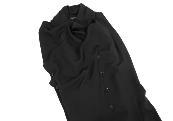 Yohji Yamamoto NOIR Silk Drape Vest K-74378_004