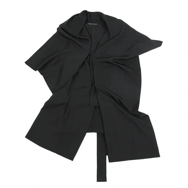 Yohji Yamamoto NOIR Silk Drape Vest K-74378_008