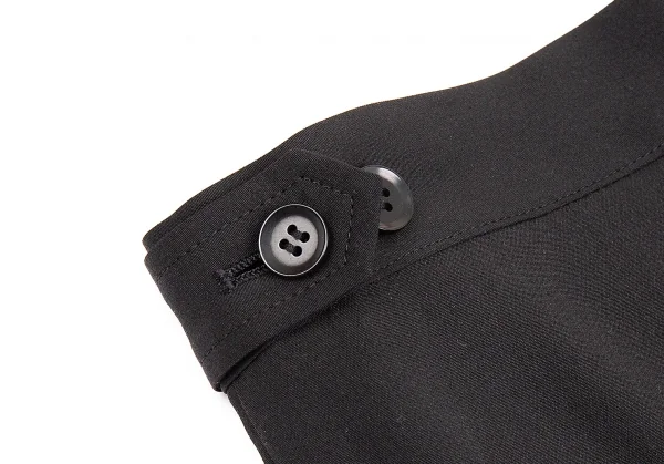 ヨウジヤマモト ノアールYohji Yamamoto NOIR シルクストレートパンツ 黒1 K-74379_010