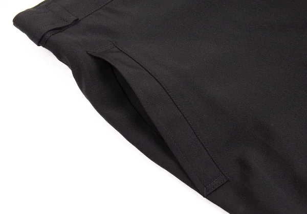 ヨウジヤマモト ノアールYohji Yamamoto NOIR シルクストレートパンツ 黒1 K-74379_003