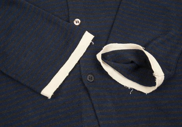 Y's Striped Cotton Cardigan K-74439_007