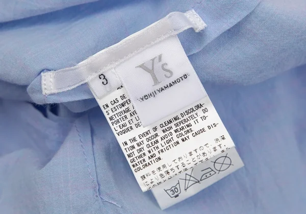 ワイズY's コットン七分袖シャツ ブルー3 K-74440_015