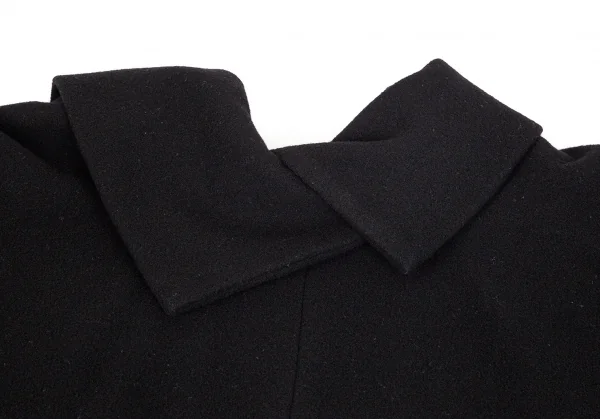 ヨウジヤマモト ファムYohji Yamamoto FEMME フラノウールキモノコート 黒S K-74473_012