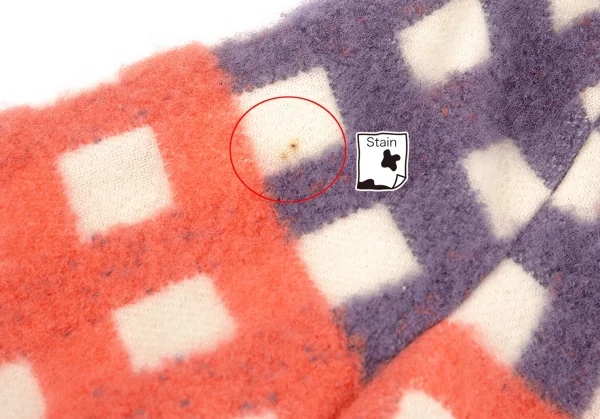 ミントデザインズmintdesigns 起毛チェックノーカラージャケット 生成り紫他M位 K-74499_005