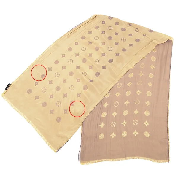 Louis Vuitton Acetate Silk Monogram Stole K-74516_002