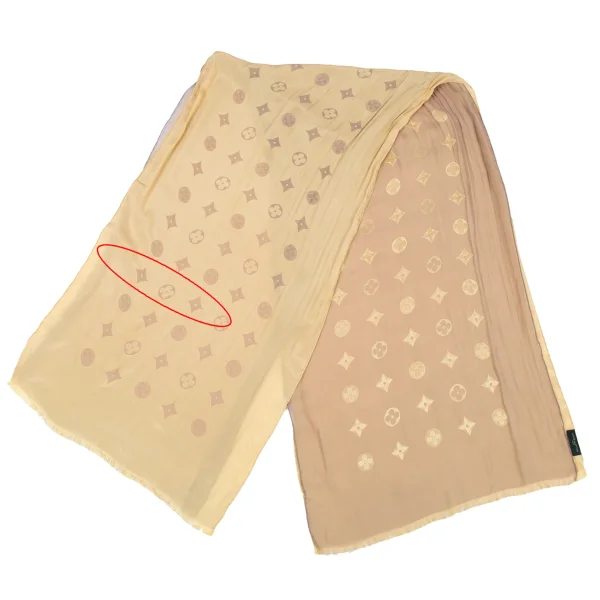 Louis Vuitton Acetate Silk Monogram Stole K-74516_005