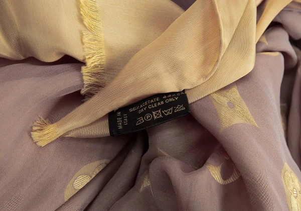 Louis Vuitton Acetate Silk Monogram Stole K-74516_011