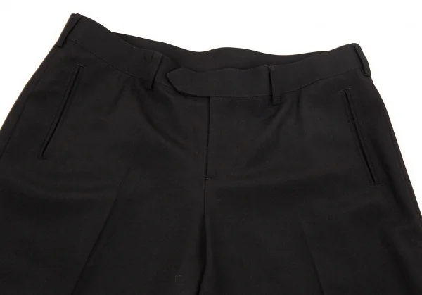 ジャンポールゴルチエ ファムJean Paul GAULTIER FEMME ウールダブルワイドパンツ 黒42 K-74579_002