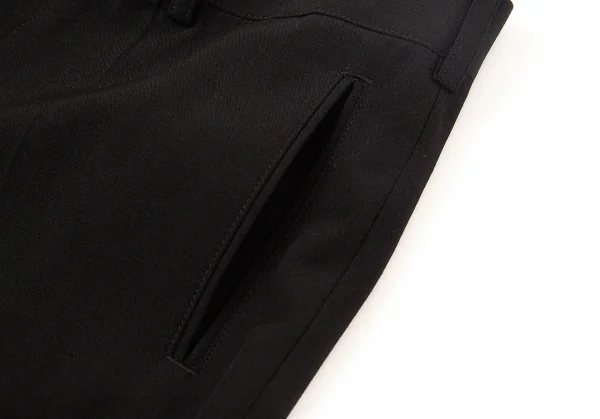 ジャンポールゴルチエ ファムJean Paul GAULTIER FEMME ウールダブルワイドパンツ 黒42 K-74579_003