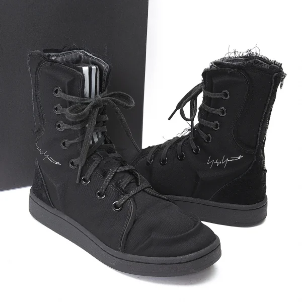 ヨウジヤマモト×アディダスYohji Yamamoto×adidas YY CAMPUS BOXING AQ5628 ハイカットスニーカー 黒24 K-74695_001