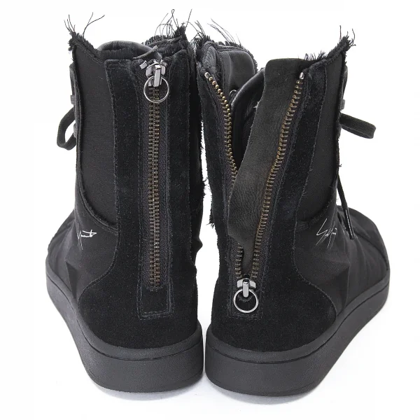 ヨウジヤマモト×アディダスYohji Yamamoto×adidas YY CAMPUS BOXING AQ5628 ハイカットスニーカー 黒24 K-74695_007