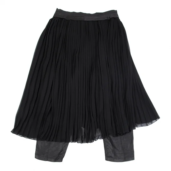 Y's PINK Chiffon Pleats Removable Skirt Pants K-74737_016