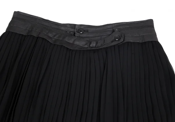 Y's PINK Chiffon Pleats Removable Skirt Pants K-74737_003