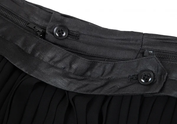 Y's PINK Chiffon Pleats Removable Skirt Pants K-74737_004