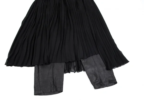 Y's PINK Chiffon Pleats Removable Skirt Pants K-74737_009