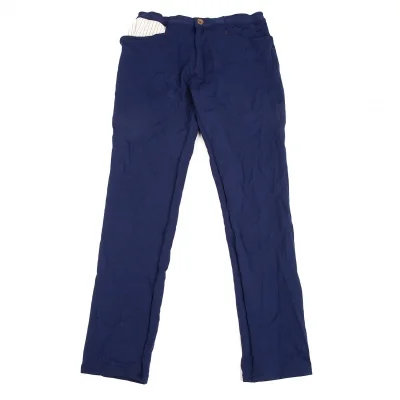 ワイズY's シワ加工生地切替ストレッチポリパンツ