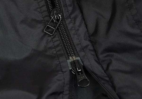イッセイミヤケ ホワイトレーベルISSEY MIYAKE WHITE LABEL 裏メッシュパッカリングポリジップコート 黒2 K-74750_012