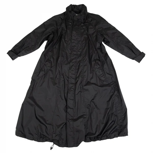 イッセイミヤケ ホワイトレーベルISSEY MIYAKE WHITE LABEL 裏メッシュパッカリングポリジップコート 黒2 K-74750_002
