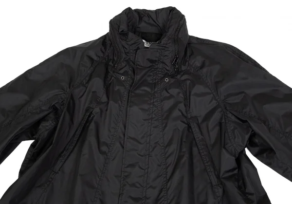 イッセイミヤケ ホワイトレーベルISSEY MIYAKE WHITE LABEL 裏メッシュパッカリングポリジップコート 黒2 K-74750_003