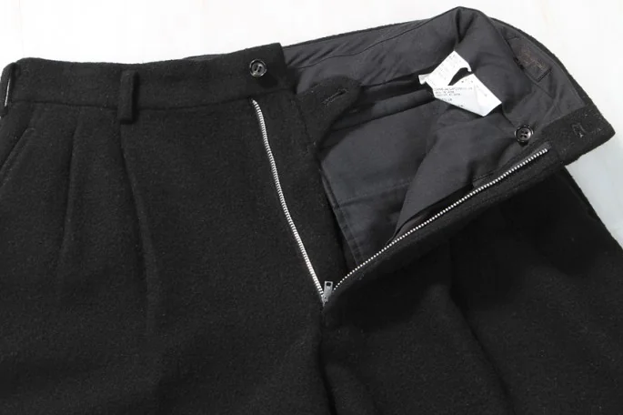 COMME des GARCONS HOMME ウールパンツ（黒） コムデギャルソン オムCOMME des GARCONS HOMME ウールパンツ 黒