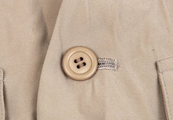 イッセイミヤケISSEY MIYAKEワッシャー加工ポリベスト ベージュM K-74770_006