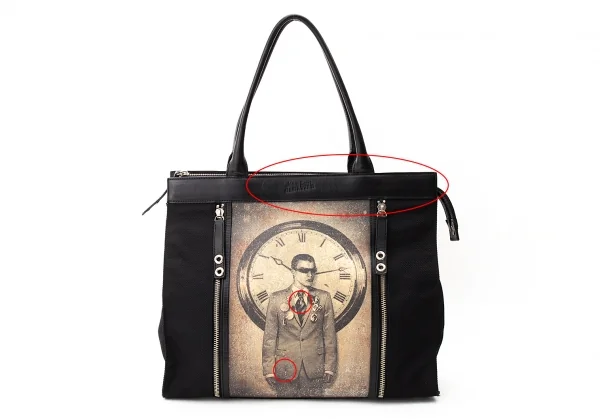 Jean-Paul GAULTIER Printed Mesh Switched Tote Bag K-74904_003