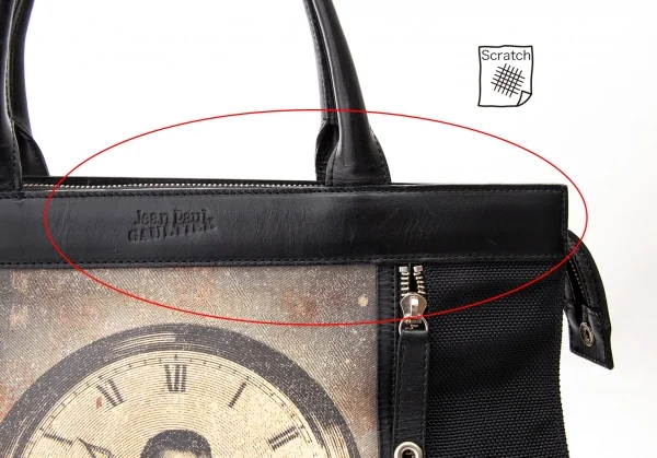 Jean-Paul GAULTIER Printed Mesh Switched Tote Bag K-74904_004