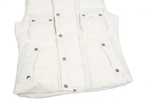 d.k.f Leather Piping Down Vest K-74949_009
