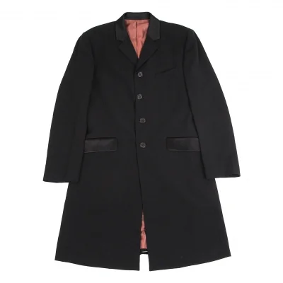 ジャンポールゴルチエ クラシックJean Paul GAULTIER CLASSIQUE トリアセテートポリロングジャケット 黒