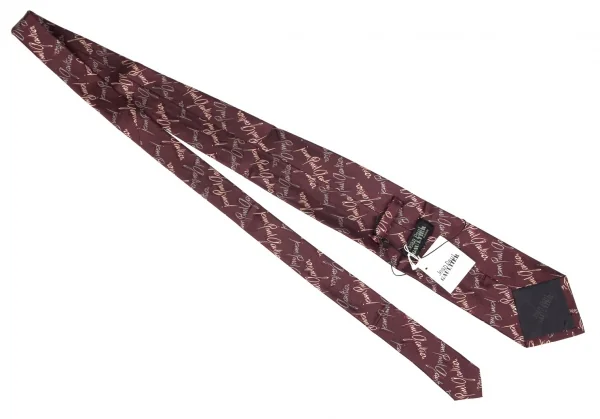 ジャンポールゴルチエ オムJean Paul GAULTIER HOMME シルクロゴジャカードネクタイ エンジカーキ K-75010_004