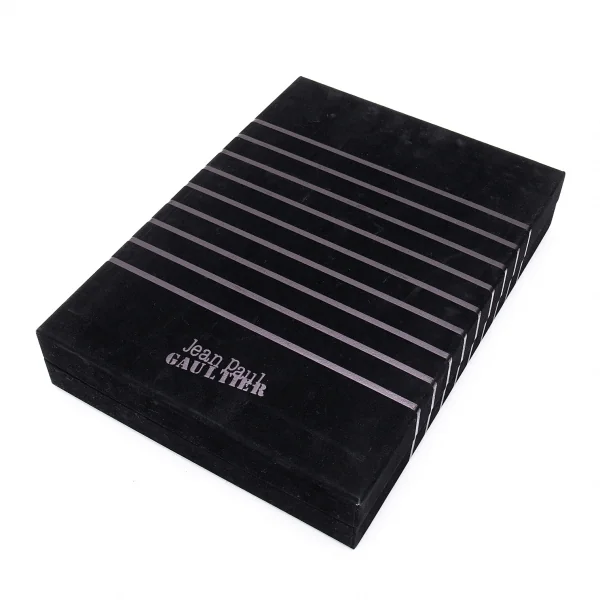 ジャンポールゴルチエJean Paul GAULTIER ベロアユーティリティボックス 黒 K-75037_001