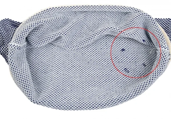 イッセイミヤケ メンISSEY MIYAKE MEN コットン裾刺し子ニット 水色青2 K-75063_008