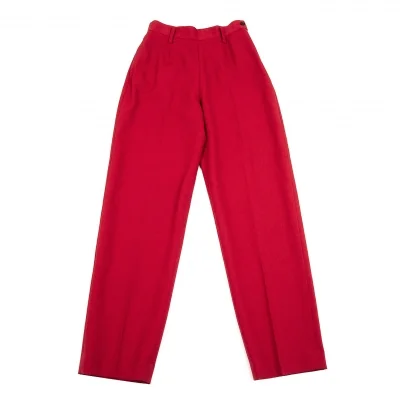 ジャンポールゴルチエ クラシックJean Paul GAULTIER CLASSIQUE ウールギャバストレートパンツ 赤