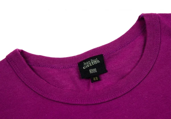 ジャンポールゴルチエ オムJean Paul GAULTIER HOMME 袖ネイティブラインプリントTシャツ 紫48 K-75158_004