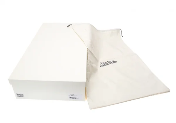 ジャンポールゴルチエJean Paul GAULTIER ドラゴンエンボスレザーロングブーツ 黒39（24.5位） K-75179_013