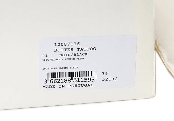 ジャンポールゴルチエJean Paul GAULTIER ドラゴンエンボスレザーロングブーツ 黒39（24.5位） K-75179_015