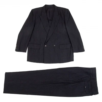 コムデギャルソン オムCOMME des GARCONS HOMME リネンコットンシワ加工セットアップスーツ