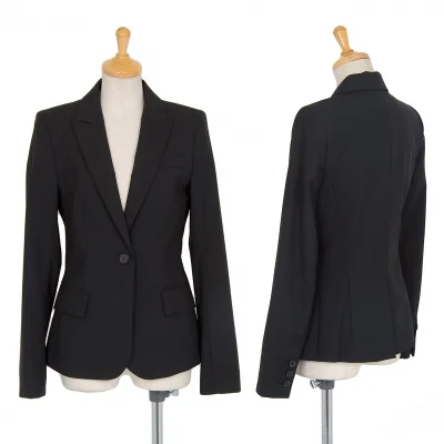 セオリーTheory ウールストレッチ1Bジャケット 黒