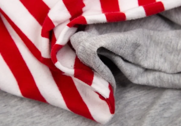 コムデギャルソンCOMME des GARCONS 袖ボーダー切替カットソー グレー白赤S K-75428_009