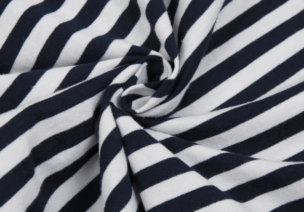 コムデギャルソンCOMME des GARCONS Rose Bakeryロゴプリントボーダーカットソー 白紺S K-75430_012