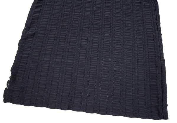 コムデギャルソンCOMME des GARCONS ギャザーレースTシャツ 紺M位 K-75434_007