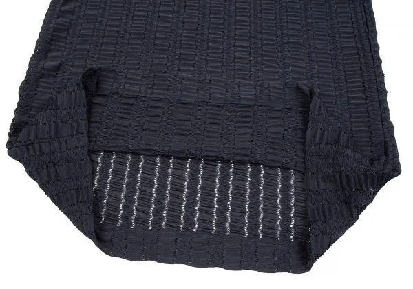 コムデギャルソンCOMME des GARCONS ギャザーレースTシャツ 紺M位 K-75434_008