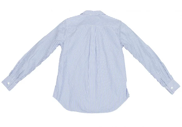グッドデザインショップ コムデギャルソンGOOD DESIGN SHOP COMME des GARCONS 丸襟ストライプシャツ 水色白XS K-75457_011