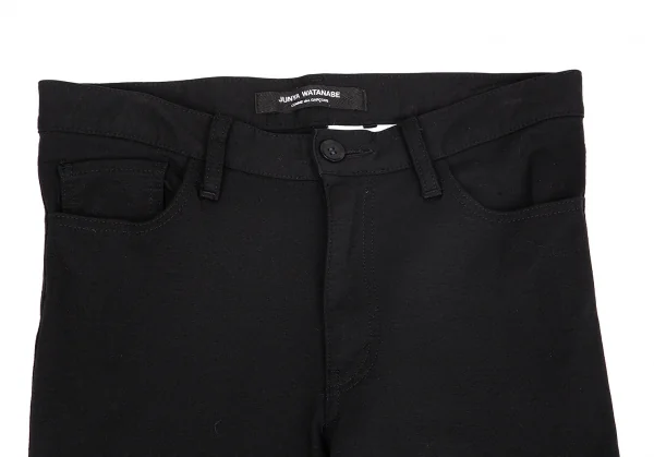 ジュンヤワタナベ コムデギャルソンJUNYA WATANABE COMME des GARCONS コットンナイロンストレッチクロップドパンツ 黒XS K-75477_002