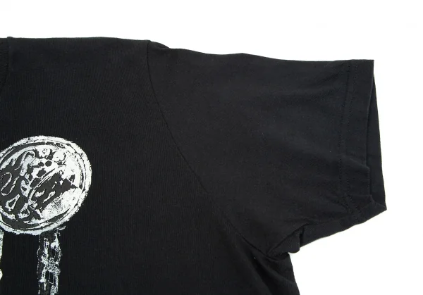 ゴシックヨウジヤマモトGOTHIC YOHJI YAMAMOTO スカルチェーンボタンプリントTシャツ 黒3 K-75506_006
